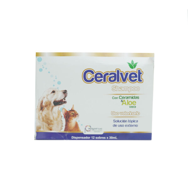 CERALVET | SHAMPOO | SACHET | 12 SOBRES X 30ML